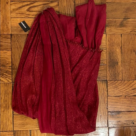 NWT Express red shiny scarf - Picture 1 of 8